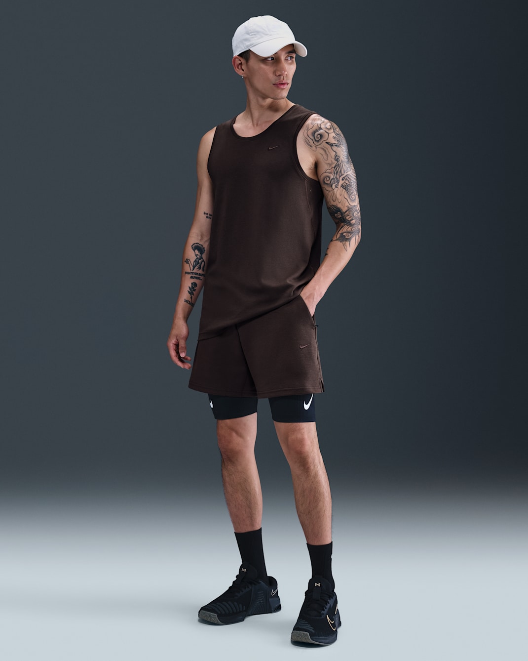 Nike Primary Fleece Men's 18cm (approx.) Dri-FIT UV Unlined Performance Shorts - Baroque Brown/Baroque Brown