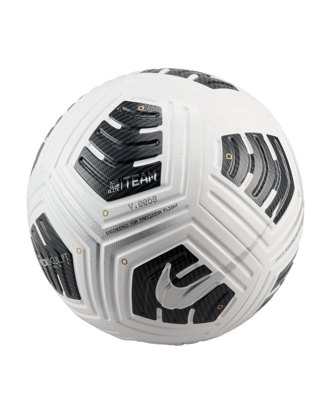 Nike Club Elite Soccer Ball - White/Black/Metallic Silver