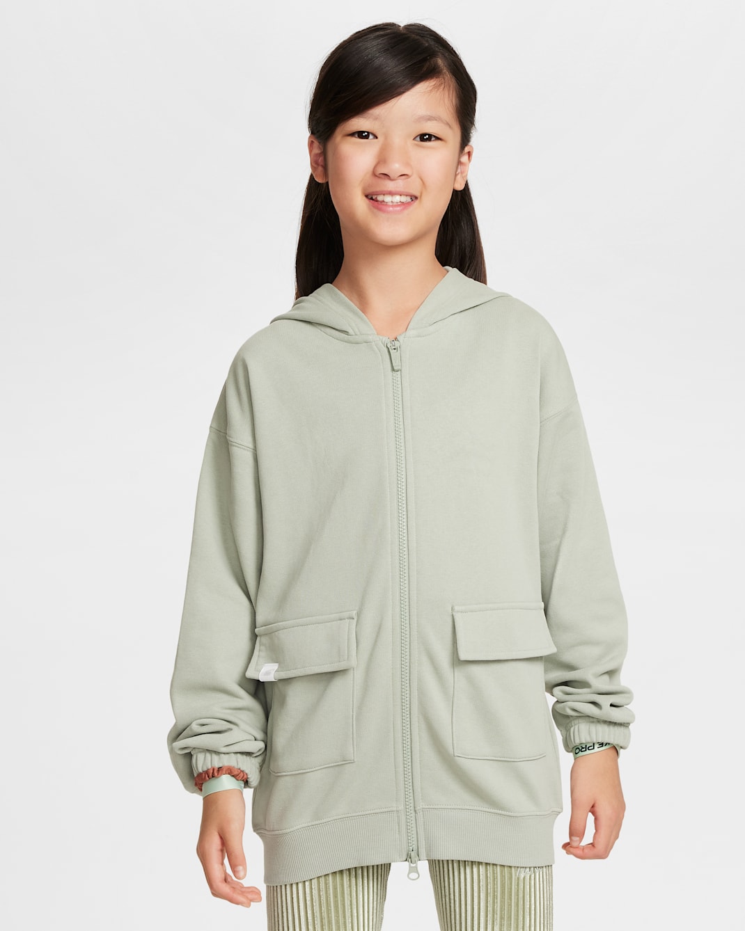 Nike Sportswear Girls' Dri-FIT Oversized Fleece Hoodie - Jade Horizon