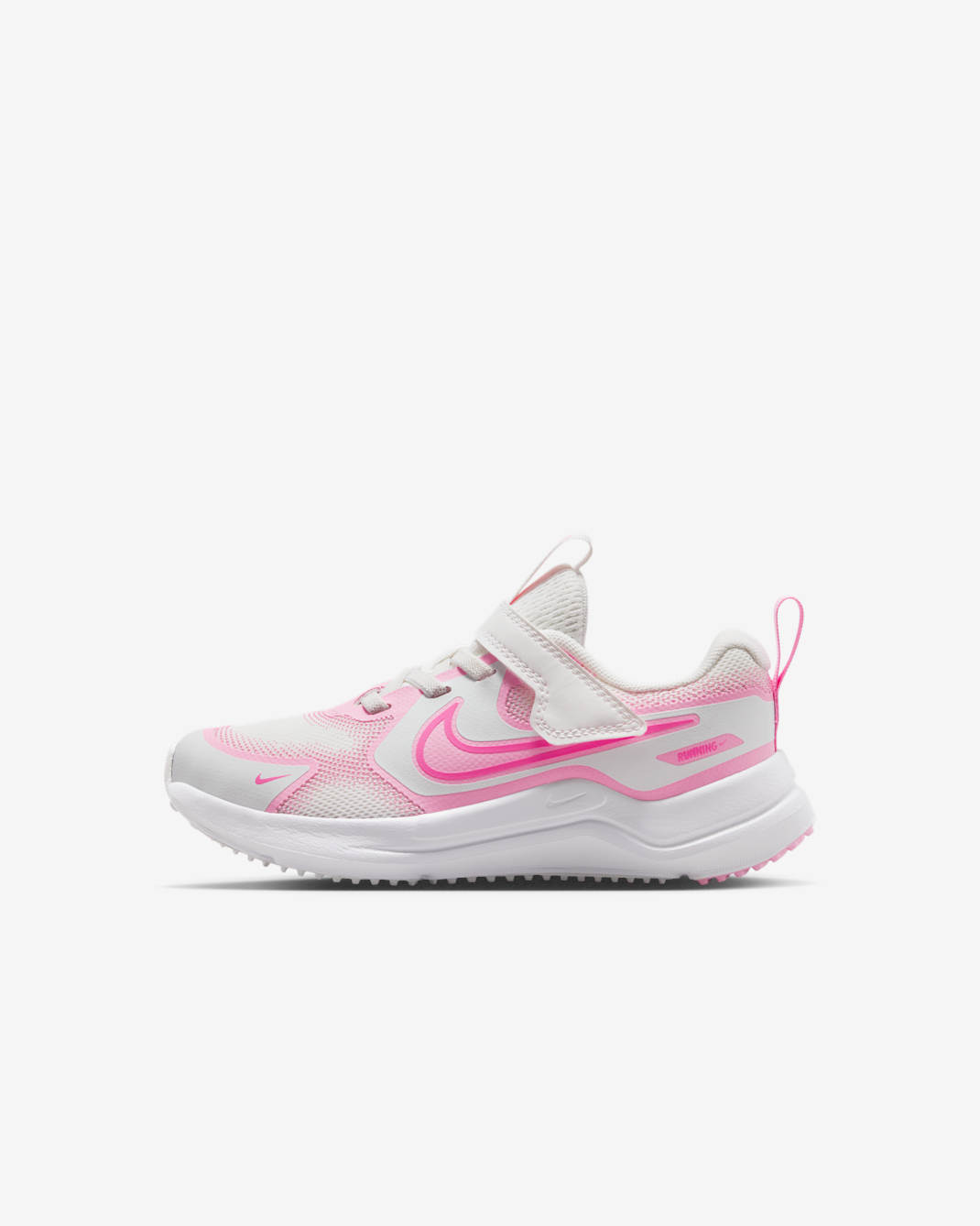 Nike Cosmic Runner Younger Kids' Shoes - Summit White/Pink Rise/Photon Dust/Playful Pink