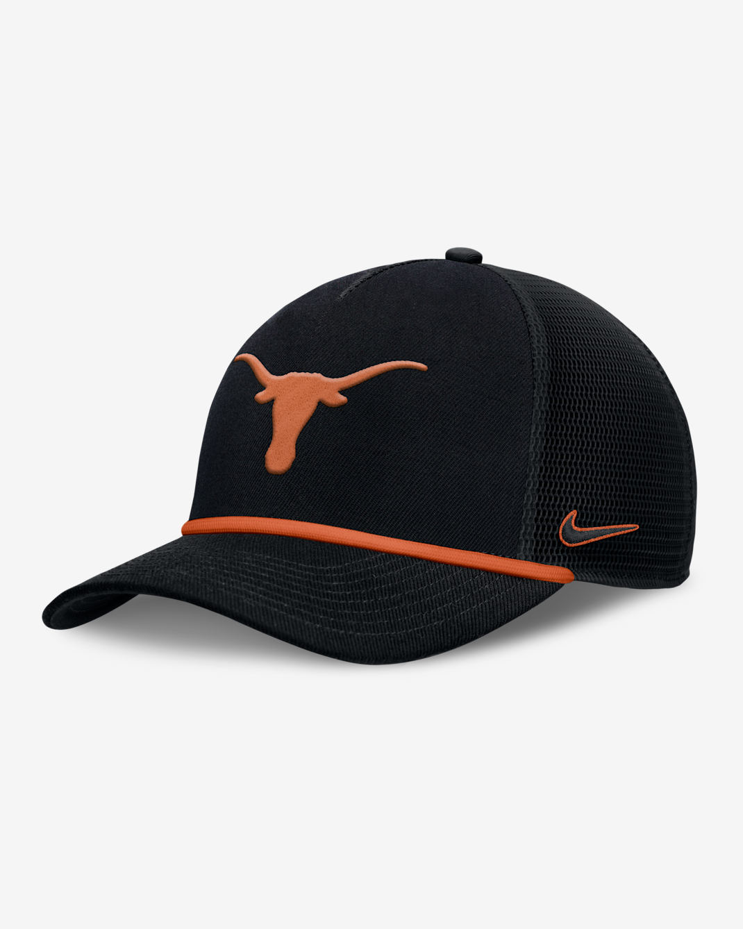 Gorra de rejilla universitaria Nike ajustable para hombre Texas Primetime Rise - Negro