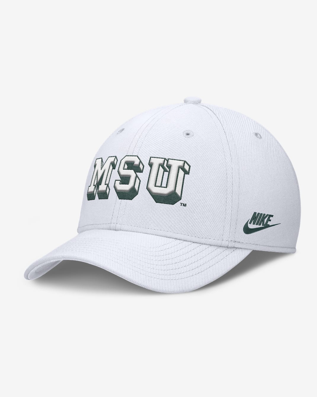 Michigan State Primetime Rise Academic Men's Nike Dri-FIT College Hat - White