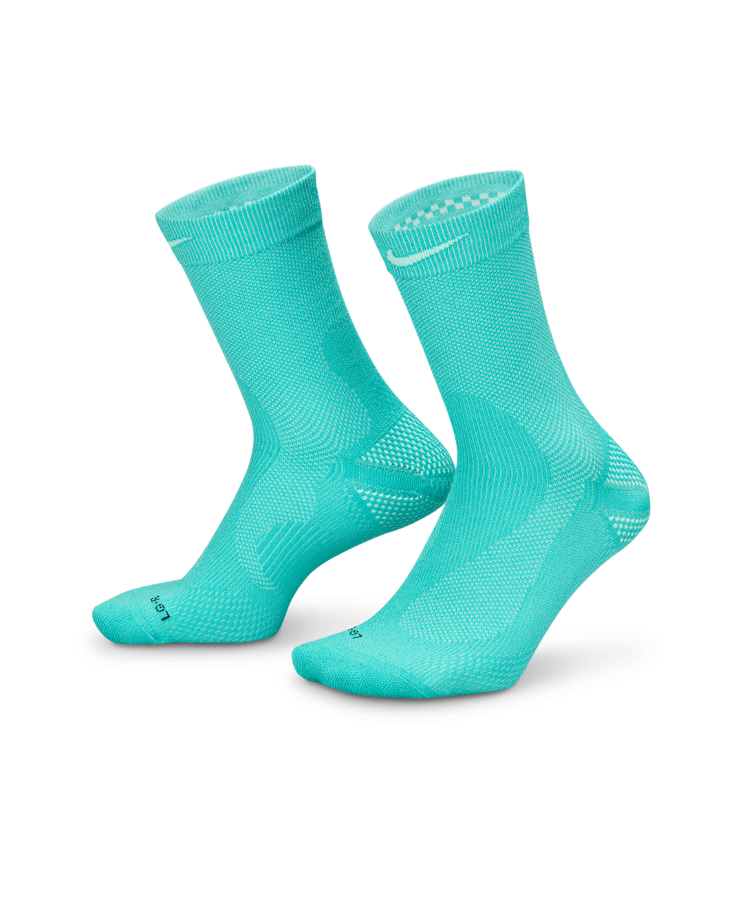 Nike Running Lightweight Crew Socks (1 Pair) - Washed Teal/Mint Foam/Black/Mint Foam