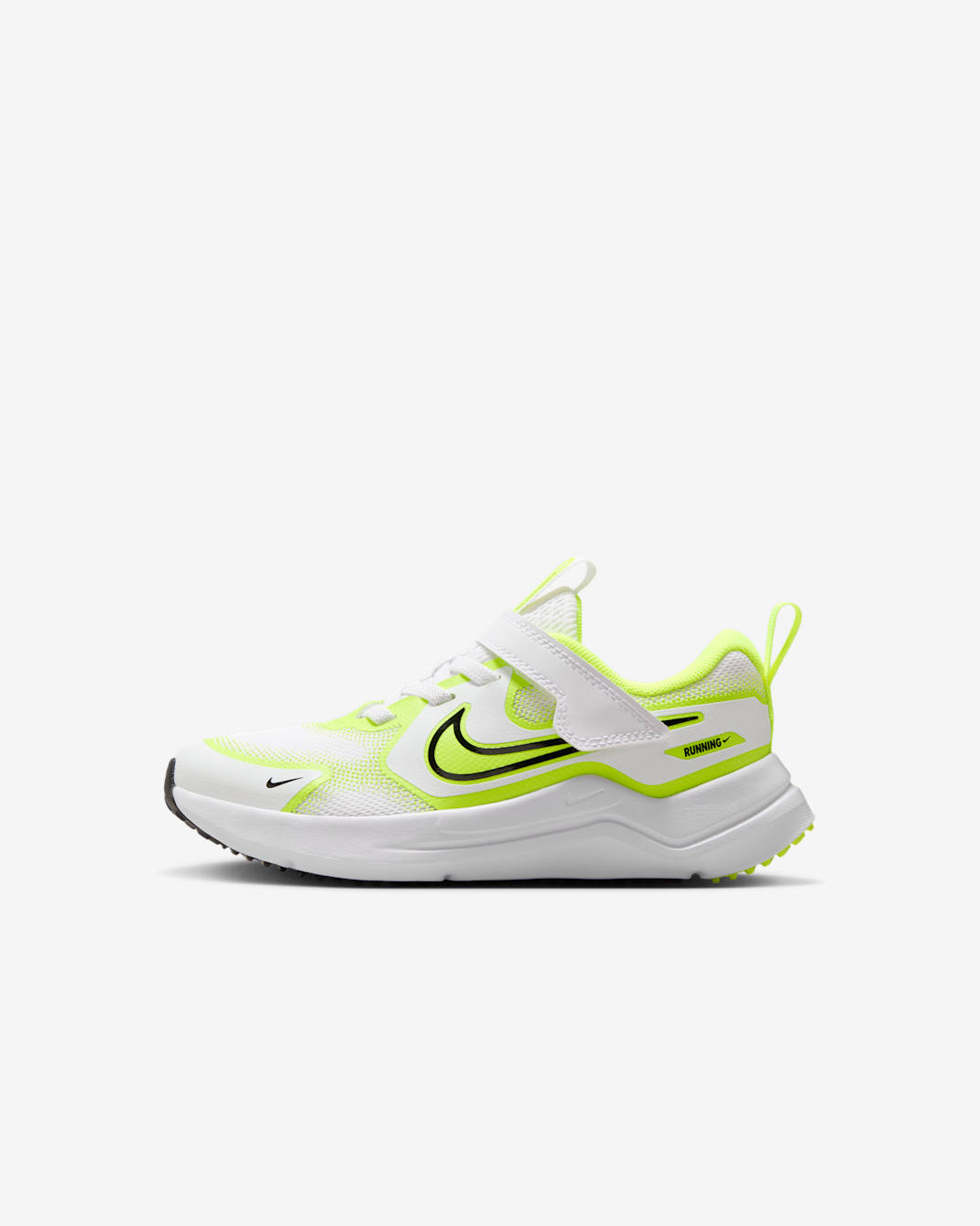 Nike Cosmic Runner Little Kids' Shoes - White/Volt/Black