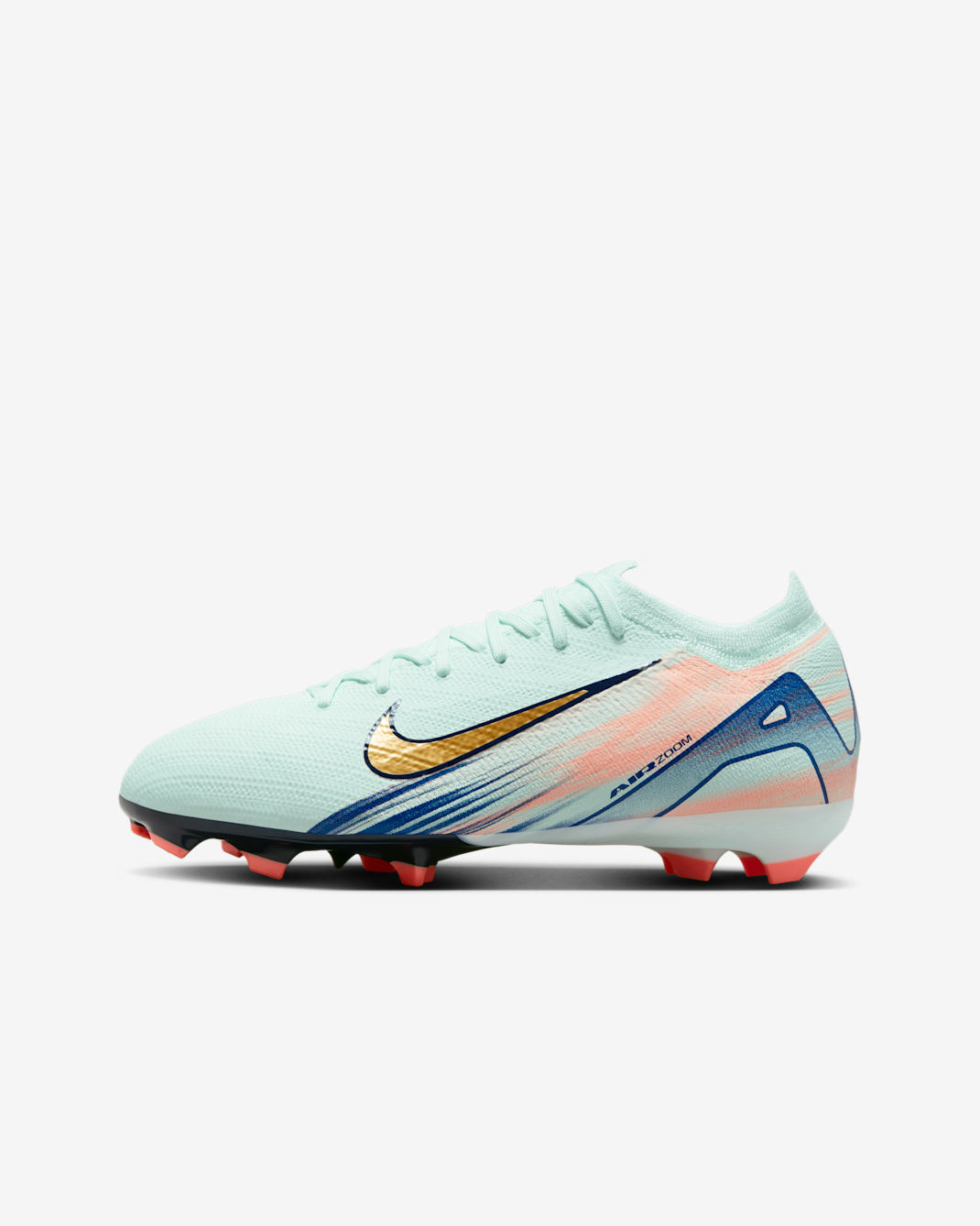 Nike Jr. Vapor 16 Pro Mercurial Dream Speed Older Kids' FG Low-Top Football Boot - Barely Green/Crimson Pulse/Metallic Gold Coin