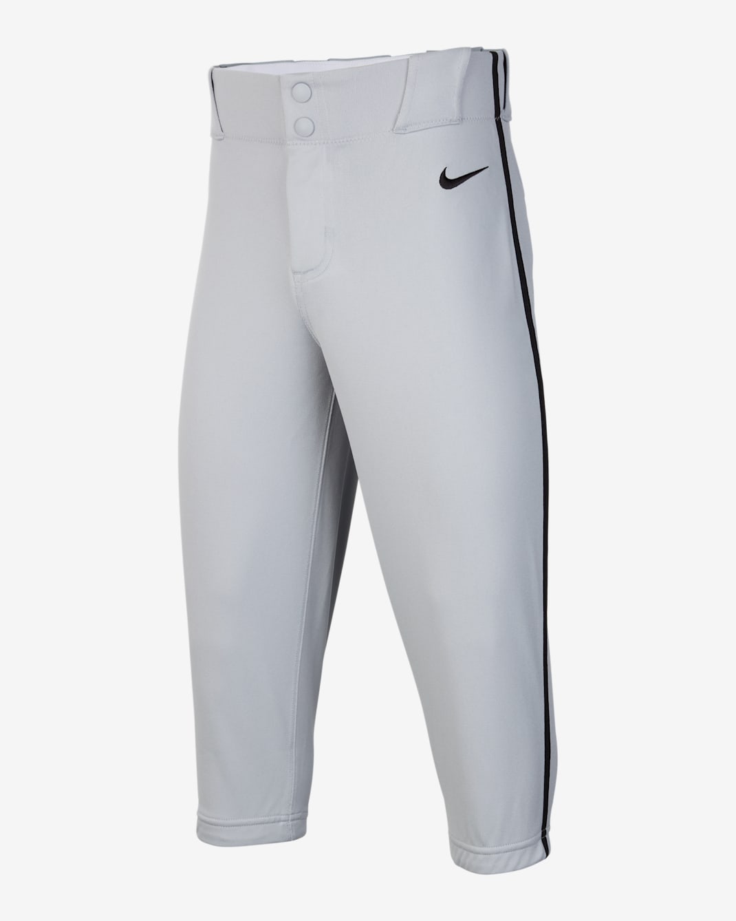 Pants de béisbol entubados de cintura alta para niños talla grande Nike Vapor Select 2 - Gris lobo/Negro/Negro