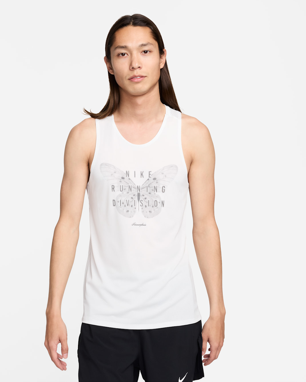 Nike Rise 365 Running Division Men's Dri-FIT Running Tank Top - Summit White/Bicoastal/Black