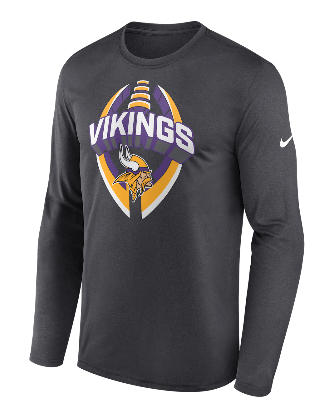Minnesota Vikings Legend Icon Men's Nike Dri-FIT NFL Long-Sleeve T-Shirt - Anthracite