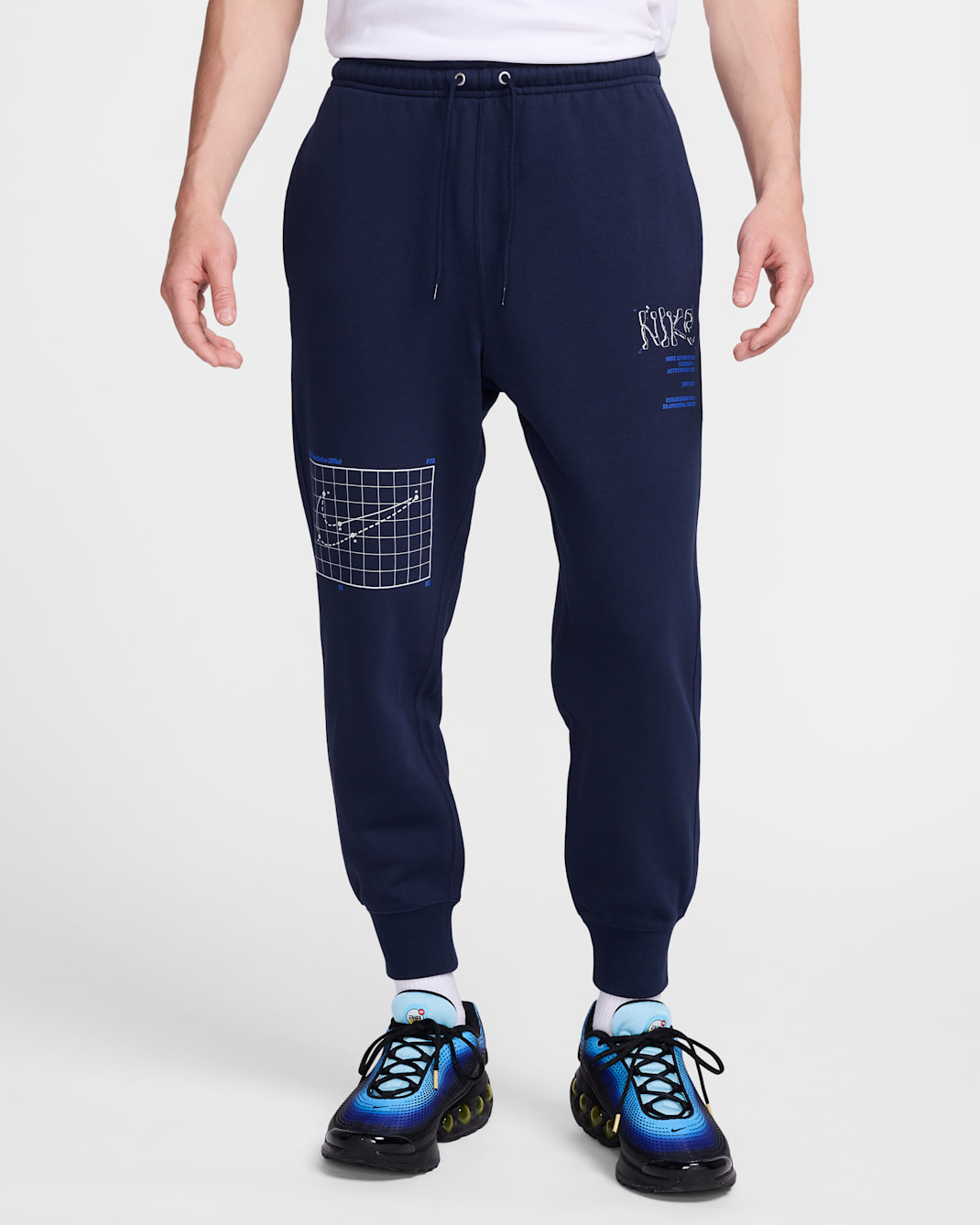 ナイキ クラブ メンズ フレンチ テリー ジョガーパンツ - オブシディアン/フォトンダスト