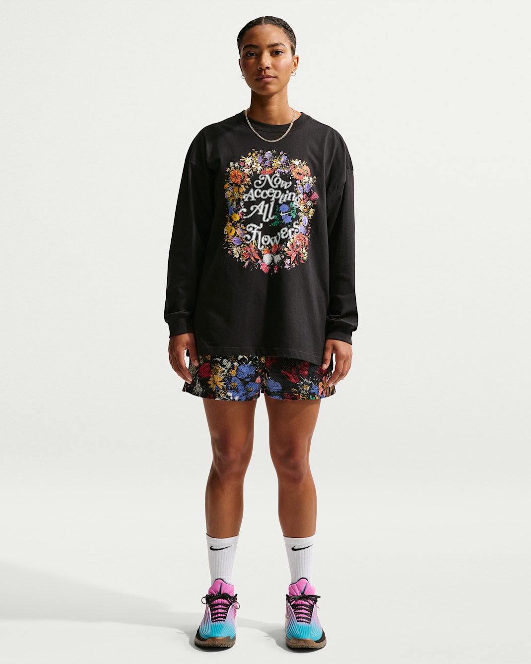 Nike Essential Women's Dri-FIT 4" Basketball Shorts - Black/White