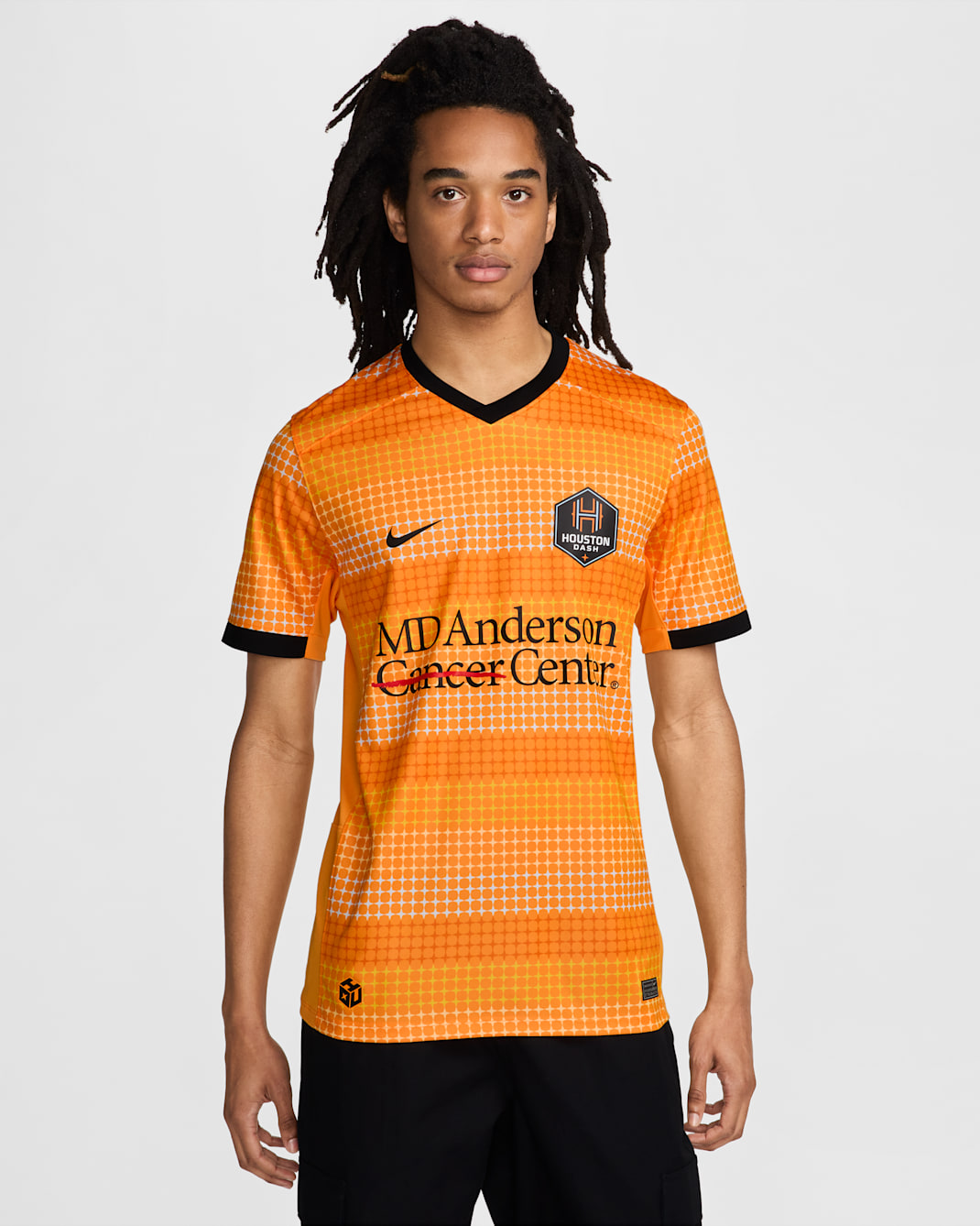 Houston Dash 2024 Stadium Primary Men's Nike Dri-FIT NWSL Replica Jersey - Vivid Orange