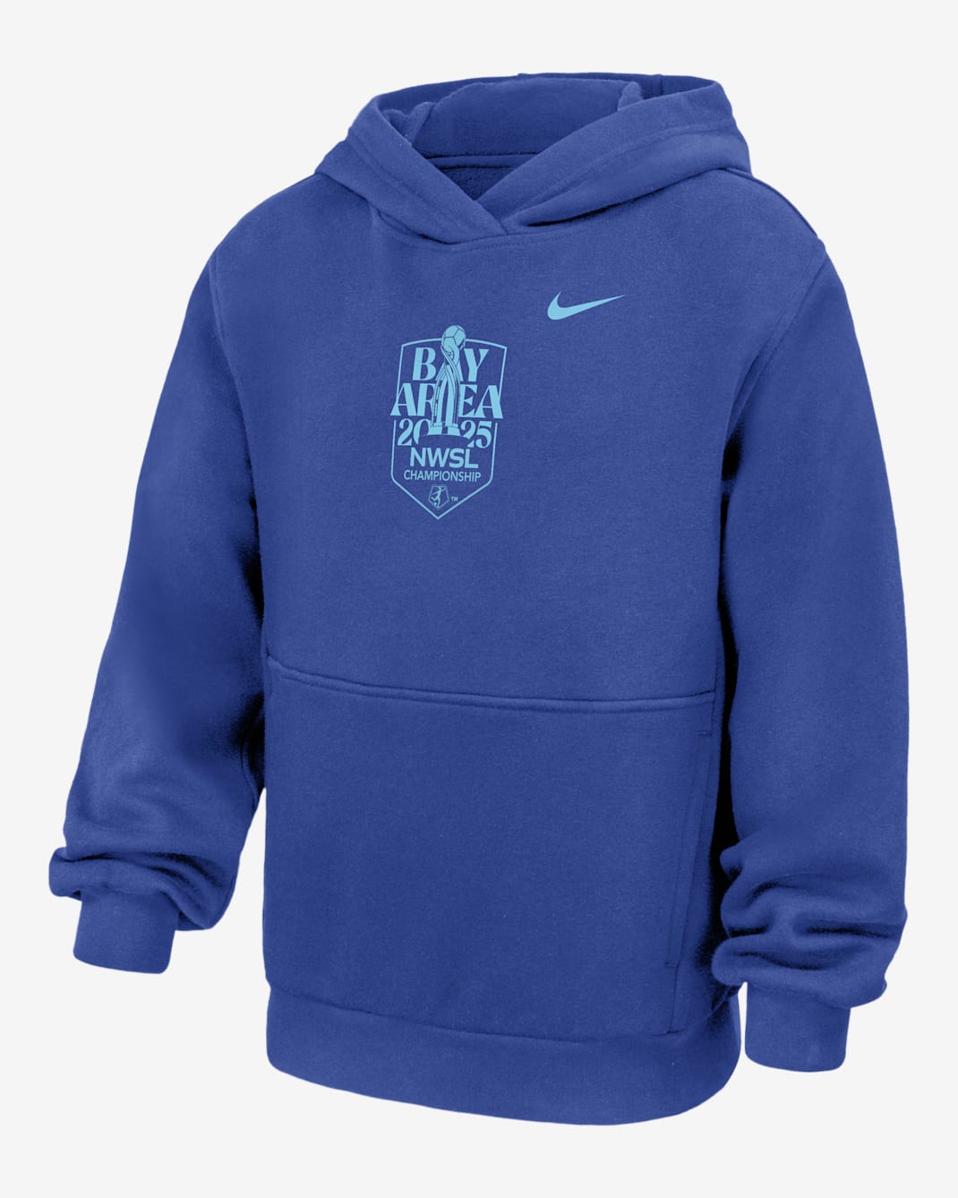 Sudadera con gorro sin cierre de fútbol Nike para niños talla grande NWSL Championship Club Fleece - Royal juego