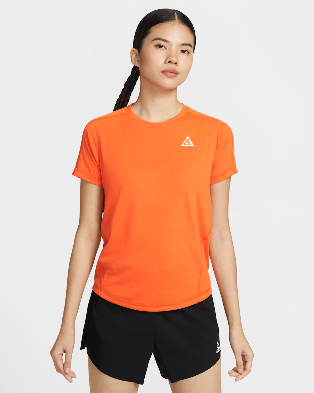 Nike ACG Women's Dri-FIT Short-Sleeve Trail Running Top - Safety Orange