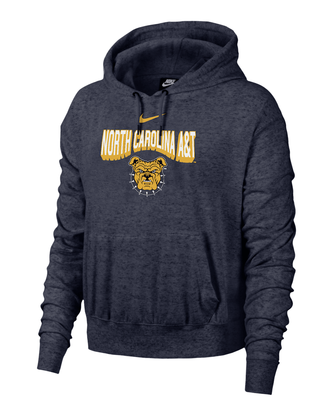 North Carolina A&T Gym Vintage Women's Nike College Hoodie - Navy Heather
