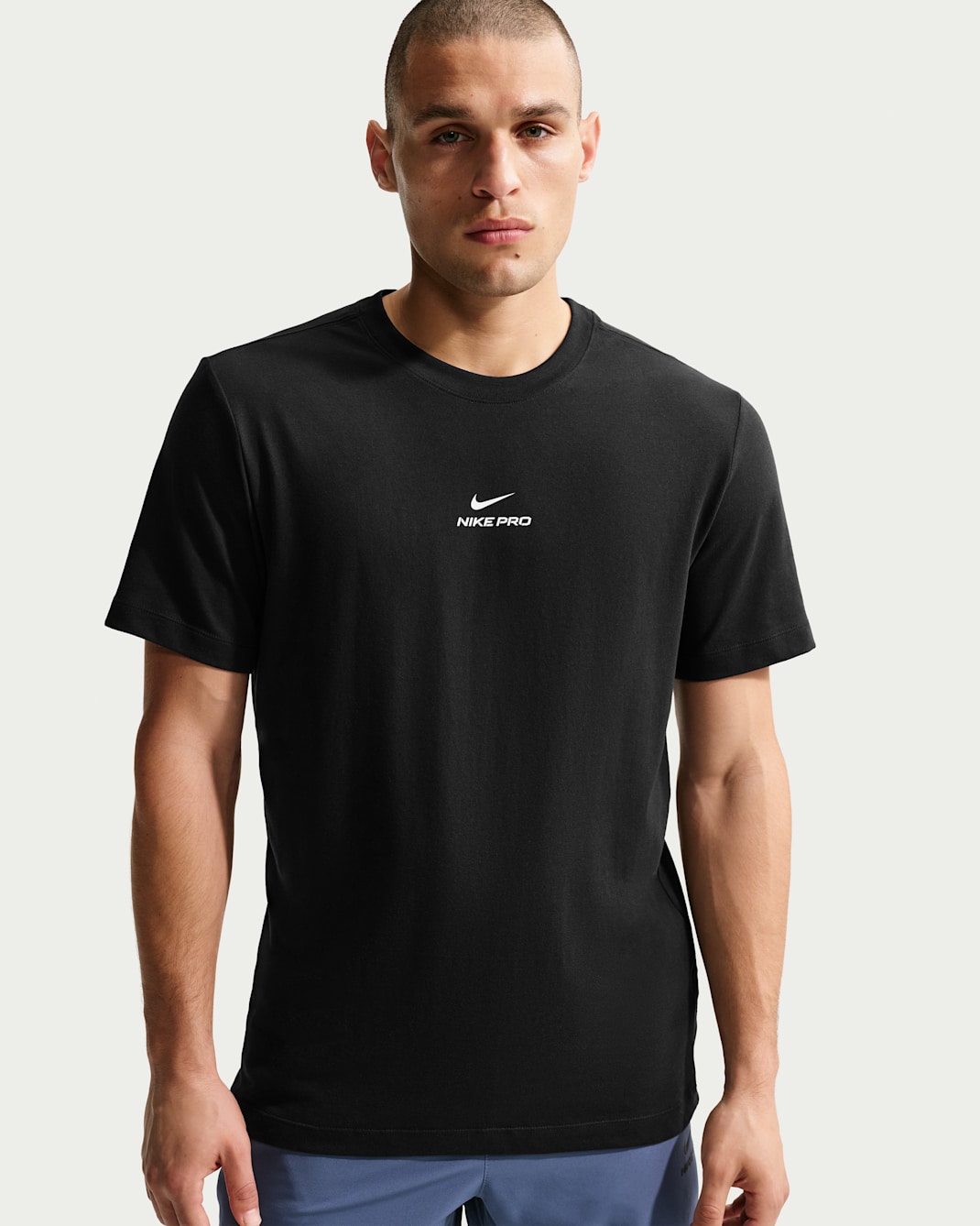 Nike Pro Dri-FIT T-skjorte til herre - Svart/Hvit