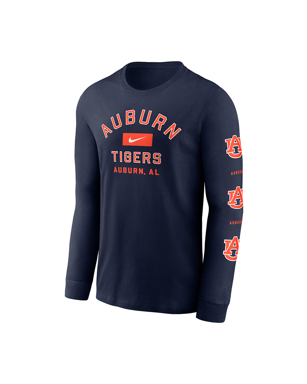 Auburn Campus Classic Location Men's Nike College Long-Sleeve T-Shirt - Navy