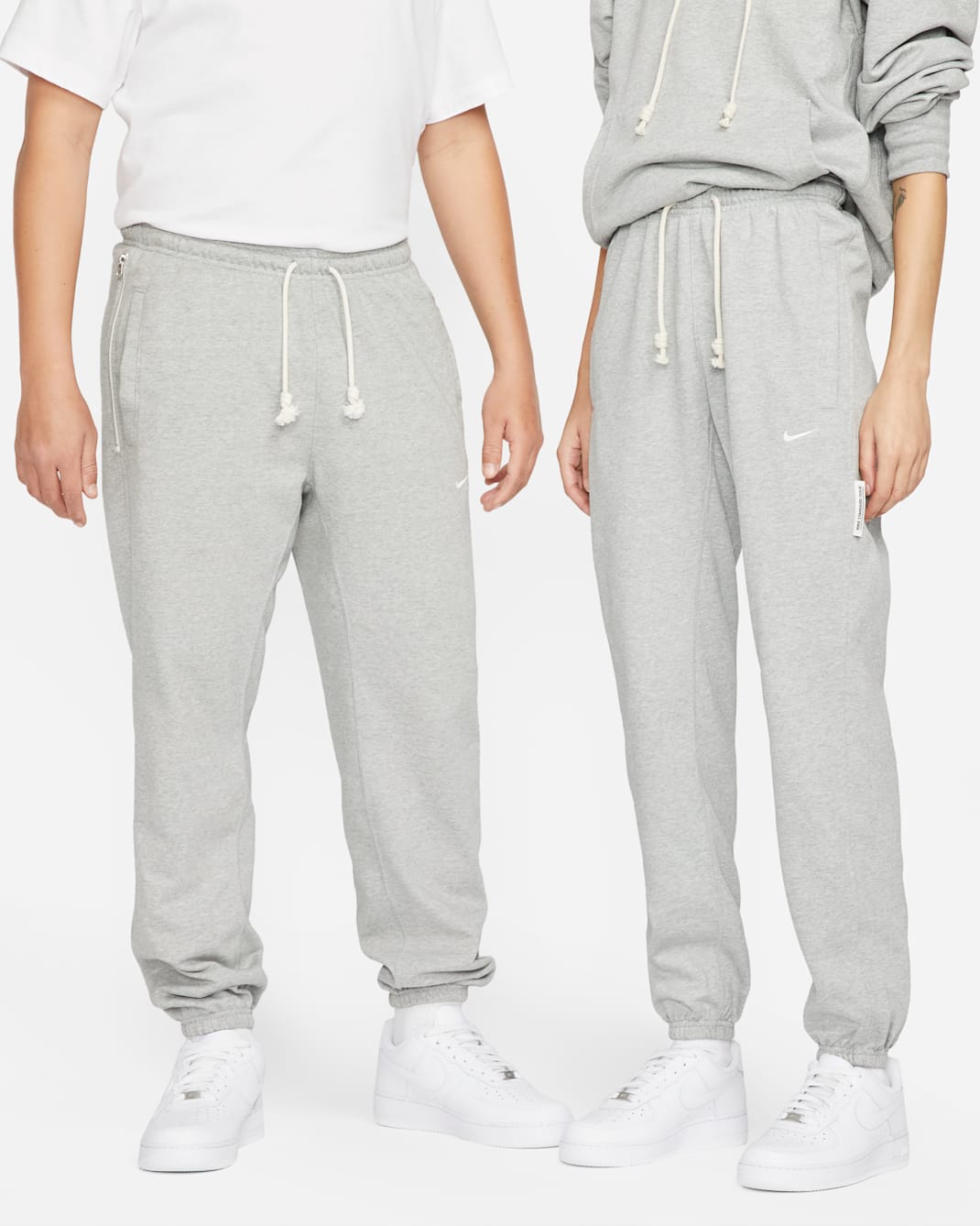 Pants de básquetbol Dri-FIT para hombre Nike Standard Issue - Gris oscuro jaspeado/Marfil pálido