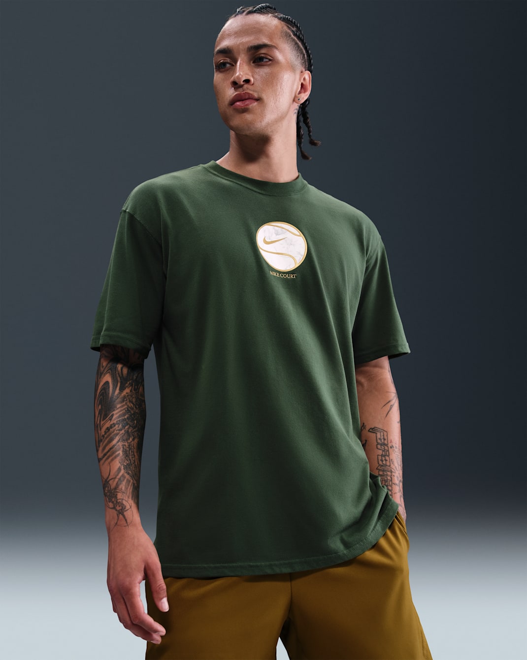 Ανδρικό T-Shirt Dri-FIT Max90 NikeCourt - Fir