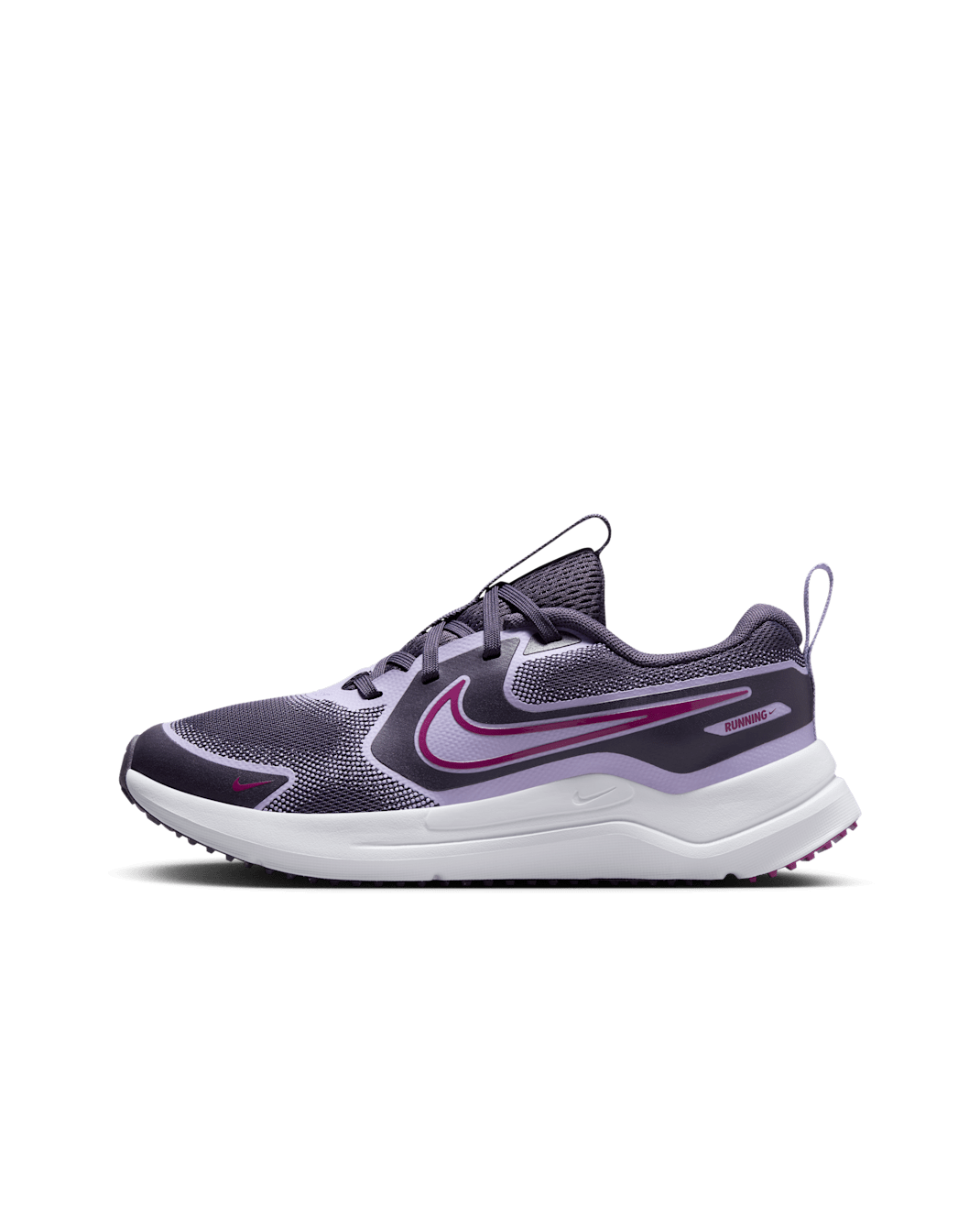 Nike Cosmic Runner Older Kids' Road Running Shoes - Dark Raisin/Hydrangeas/White/Hot Fuchsia