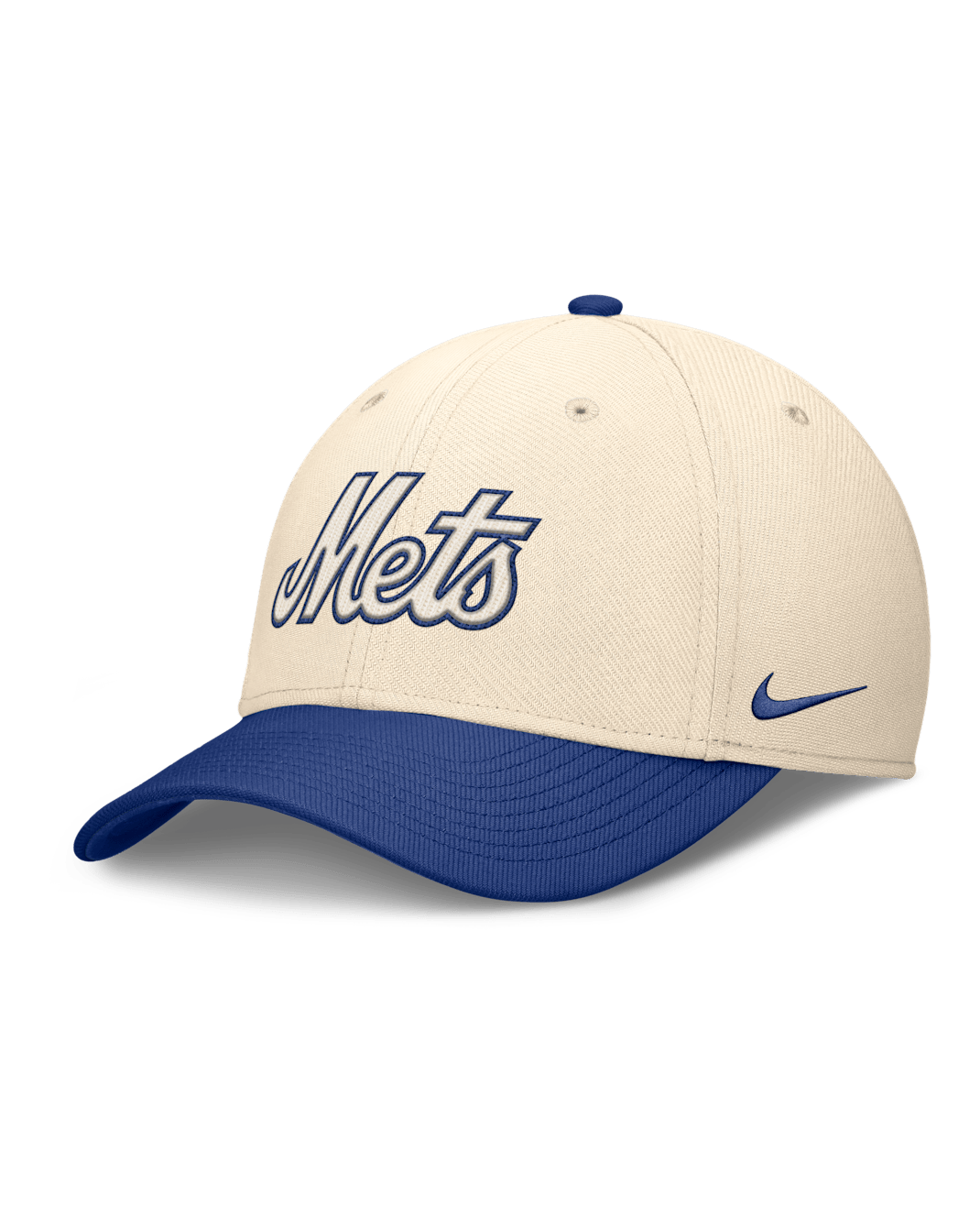 Gorra Nike Dri-FIT de la MLB para hombre New York Mets Statement Rise Swoosh - Natural