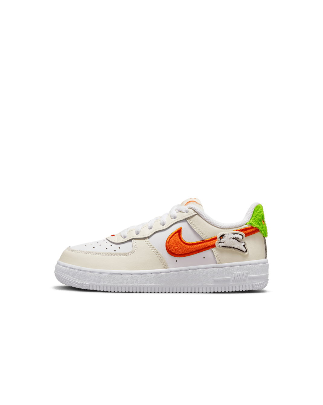 Nike Force 1 LV8 小童鞋款 - Sail/白色/Summit White/Safety Orange