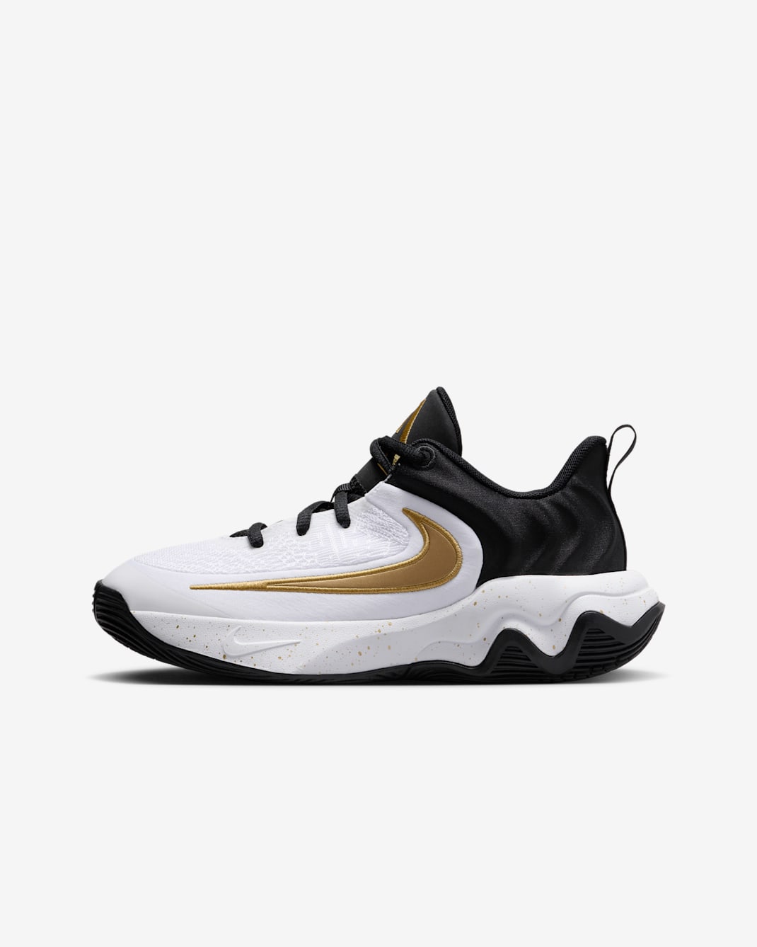 Giannis Immortality 4 Older Kids' Basketball Shoes - Black/White/Metallic Gold