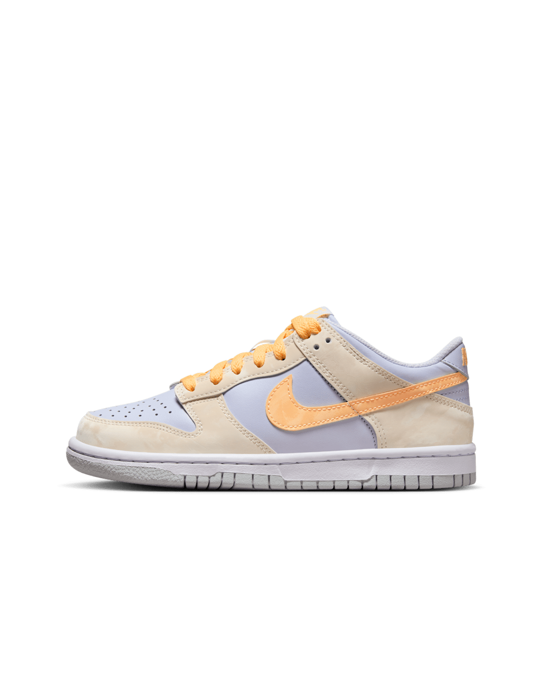 Nike Dunk Low Older Kids' Shoes - Pale Ivory/Football Grey/White/Melon Tint