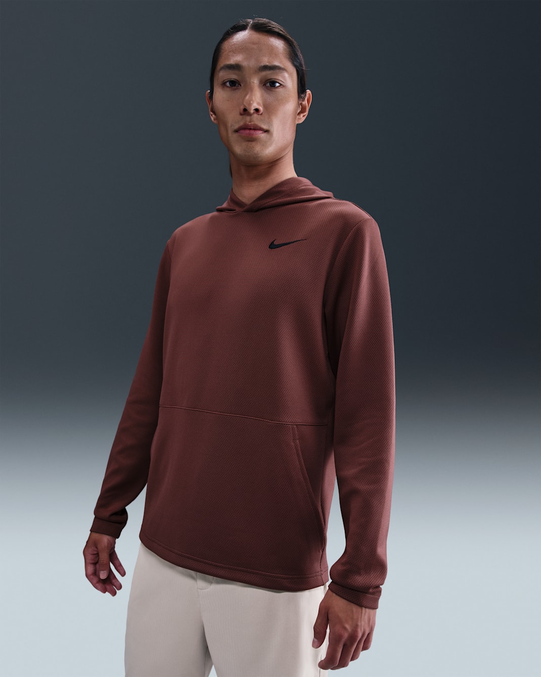 Nike Victory Men's Dri-FIT Therma Flex Golf Hoodie - Dark Pony/Black/Black