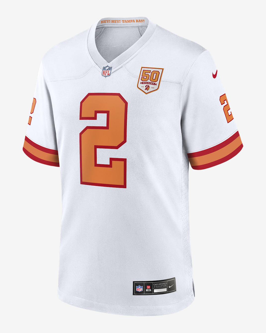 Jersey de juego Nike de la NFL para hombre de Emeka Egbuka de los Tampa Bay Buccaneers de la 50.ª temporada - Blanco
