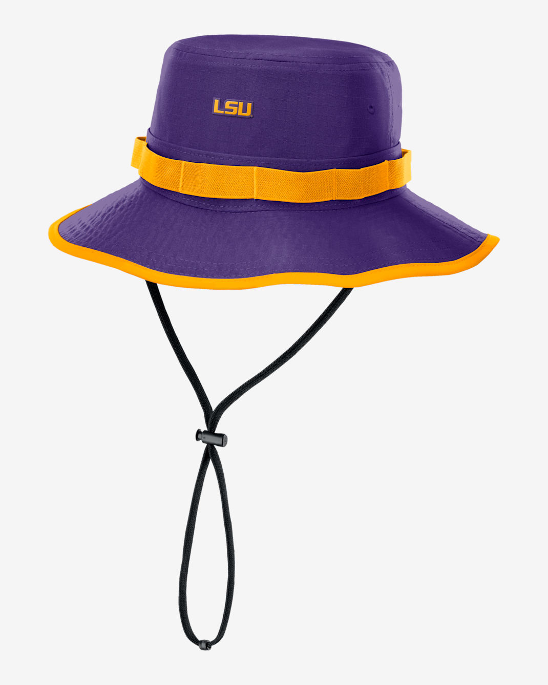 Gorro tipo pescador universitario Nike Dri-FIT para hombre LSU Sideline Apex Gameday Boonie - Morado