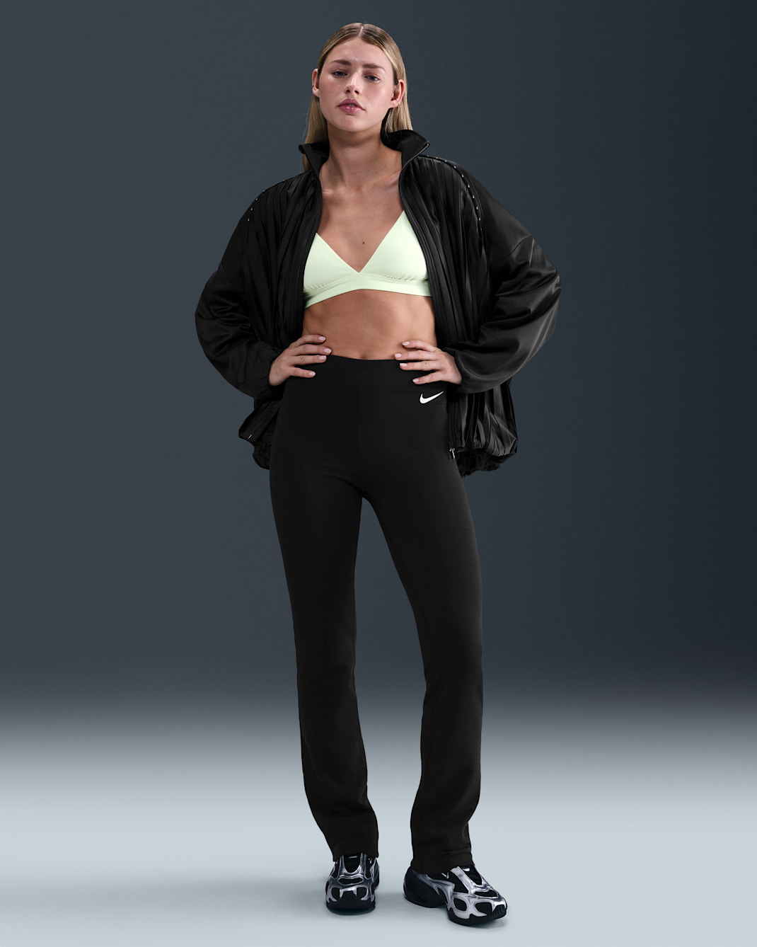 Nike Sportswear Classic Women's High-Waisted Bootcut Pants - Black/Sail