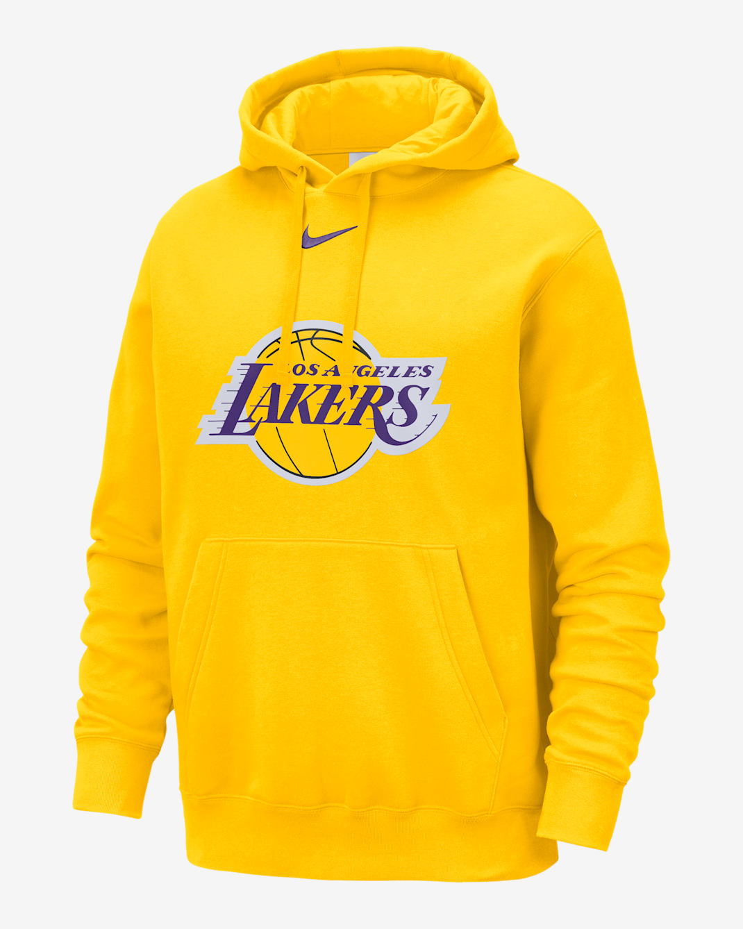 Los Angeles Lakers Club Men's Nike NBA Pullover Hoodie - Amarillo/Field Purple