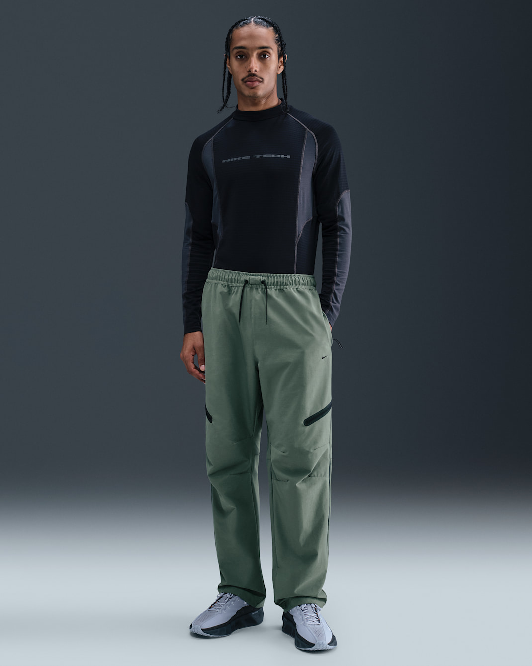 Pants holgados de Shori para hombre Nike Tech - Verde arcilla/Negro