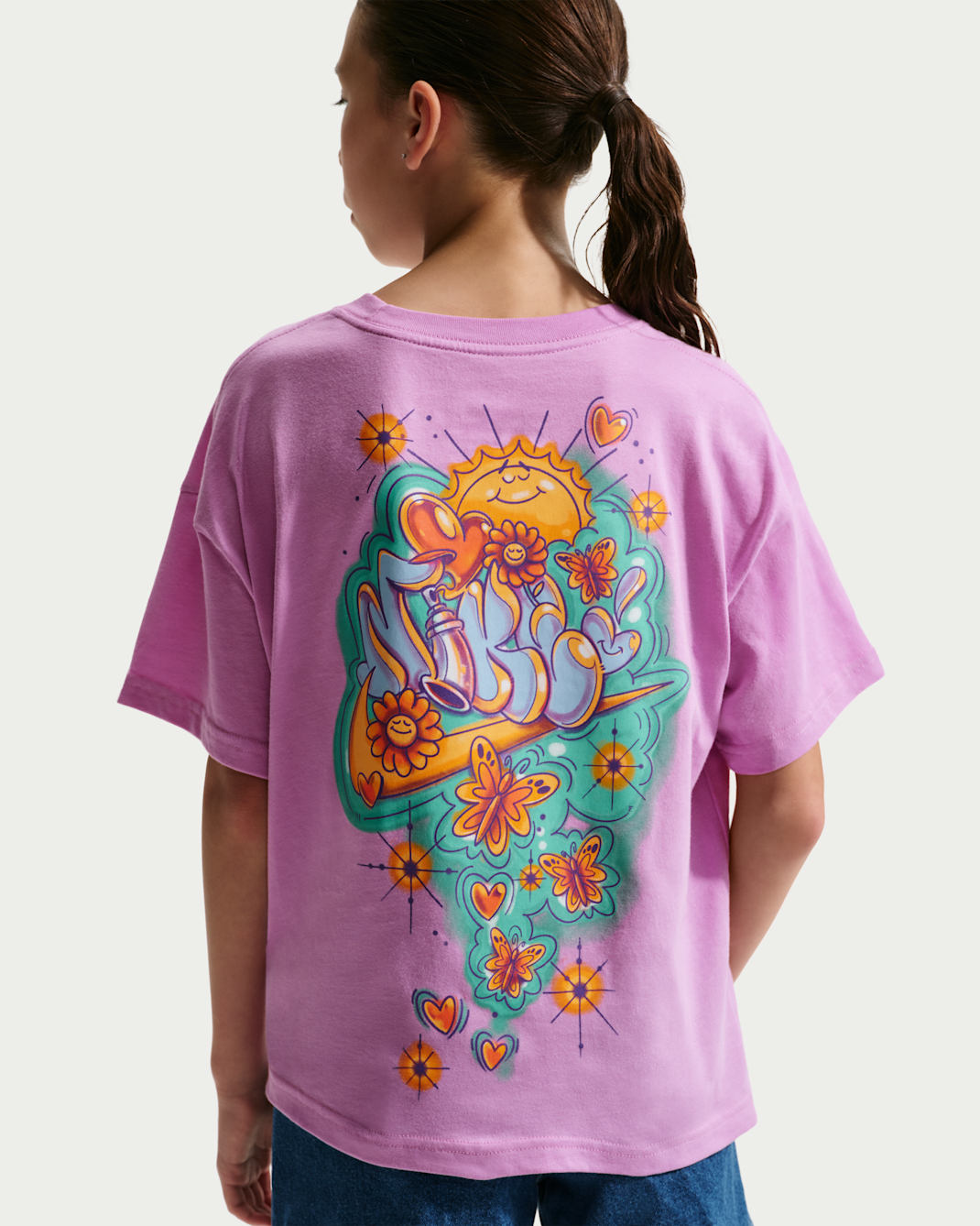 Nike Sportswear Older Kids' T-Shirt - Light Magenta