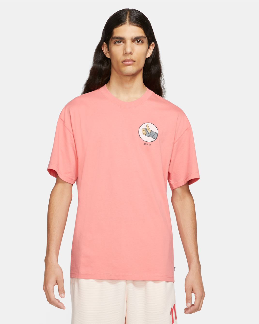 Playera de skateboarding para hombre Nike SB - Sal rosa