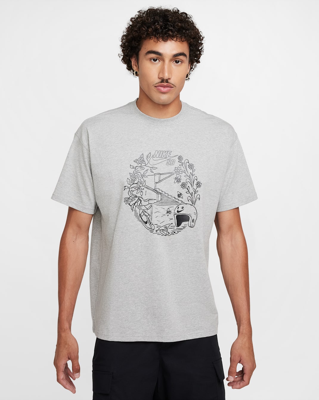 Nike SB T-Shirt - Dark Grey Heather