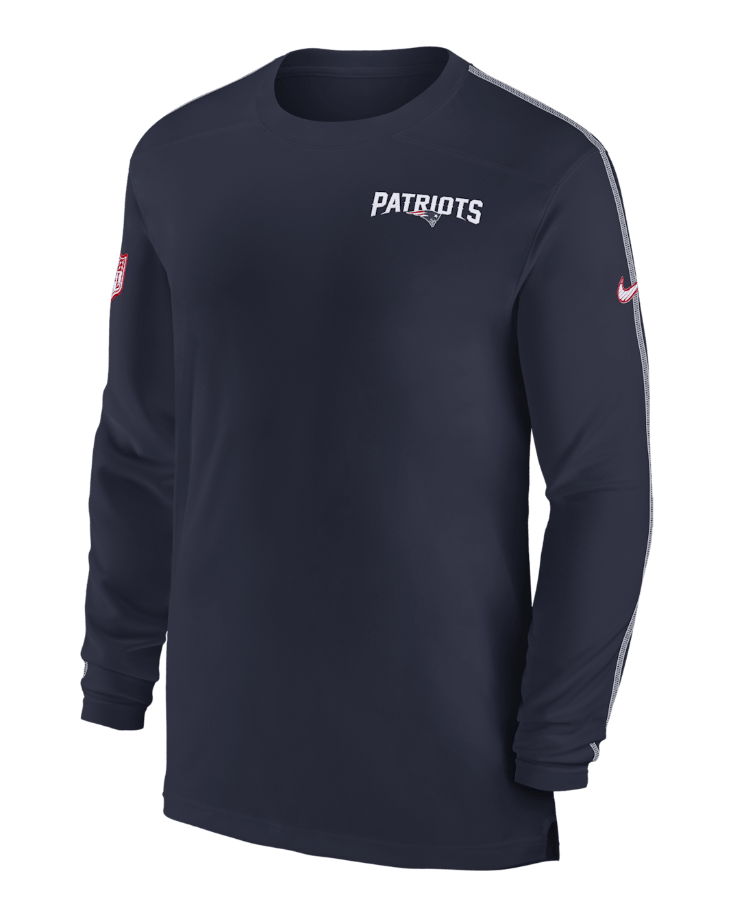New England Patriots Sideline Coach Men's Nike Dri-FIT NFL Long-Sleeve Top - Navy