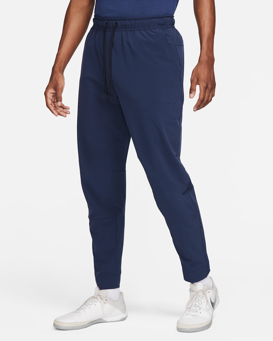 Calças versáteis com punho com fecho Dri-FIT Nike Unlimited para homem - Obsidian/Preto/Obsidian