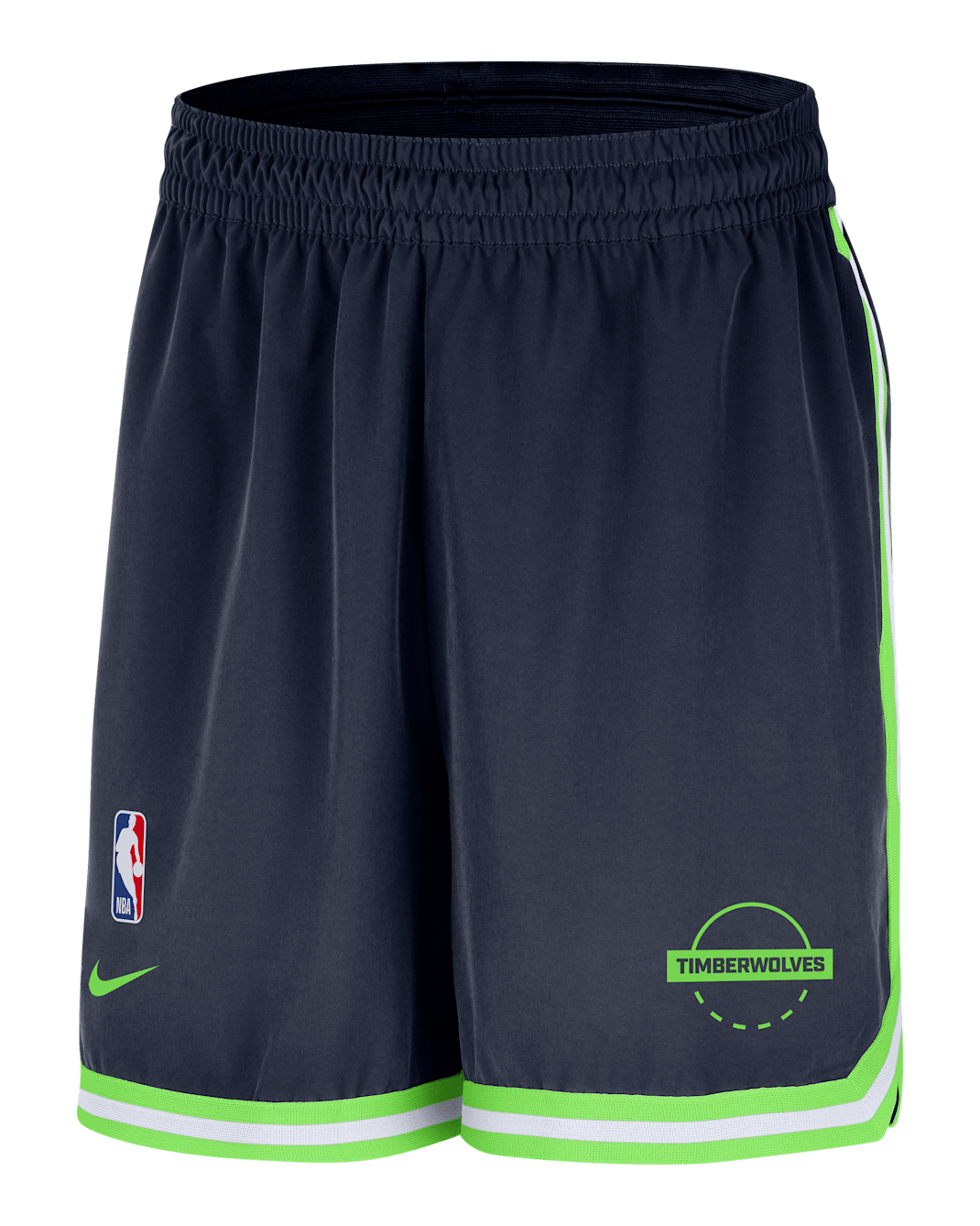 Minnesota Timberwolves DNA Men's Nike Dri-FIT NBA 6" UV Woven Shorts - College Navy/Action Green/White/Action Green