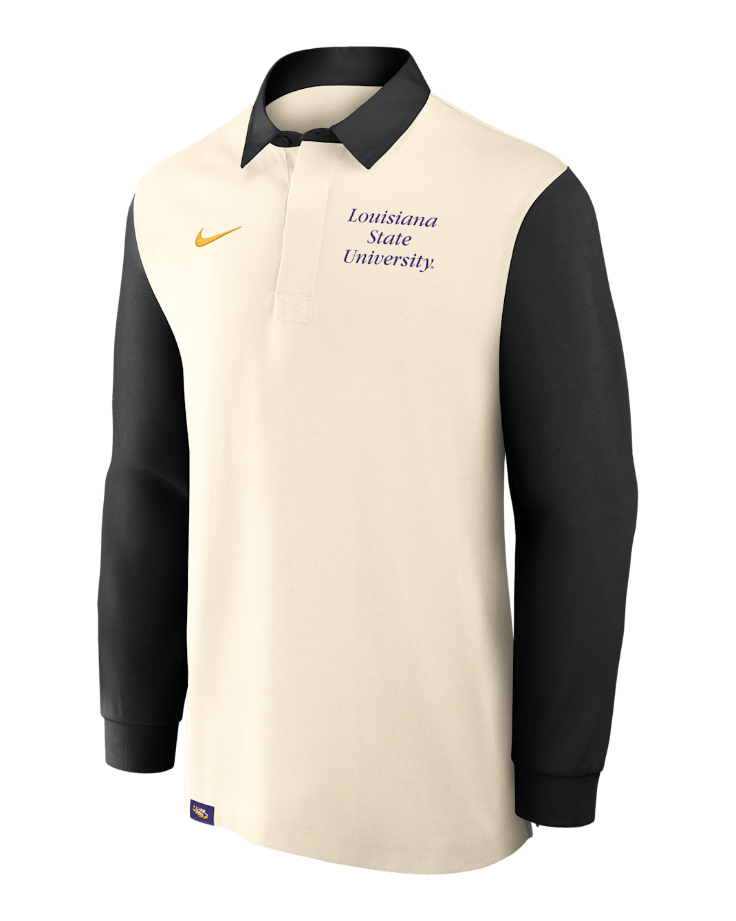 LSU Rugby Men's Nike College Long-Sleeve Top - Tan/Beige