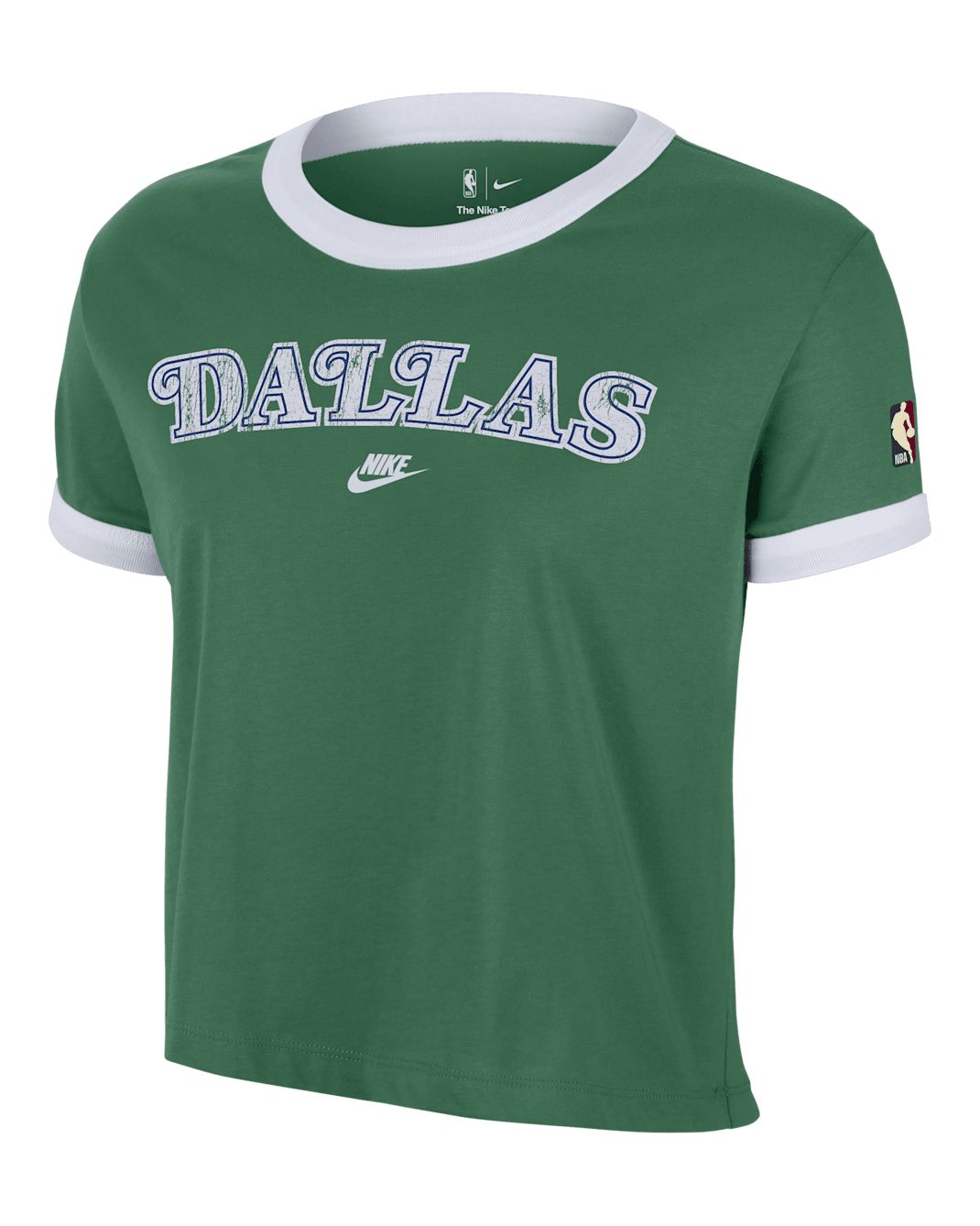 Dallas Mavericks Essential Hardwood Classics Women's Nike NBA T-Shirt - Clover