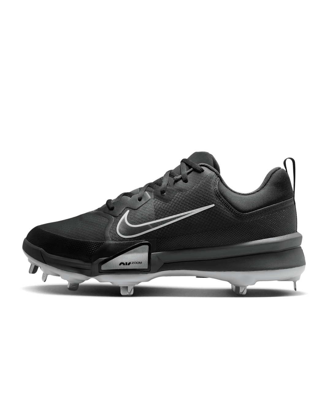 Nike Force Zoom Trout 9 Pro Baseball Cleats - Black/Anthracite/White/Metallic Silver
