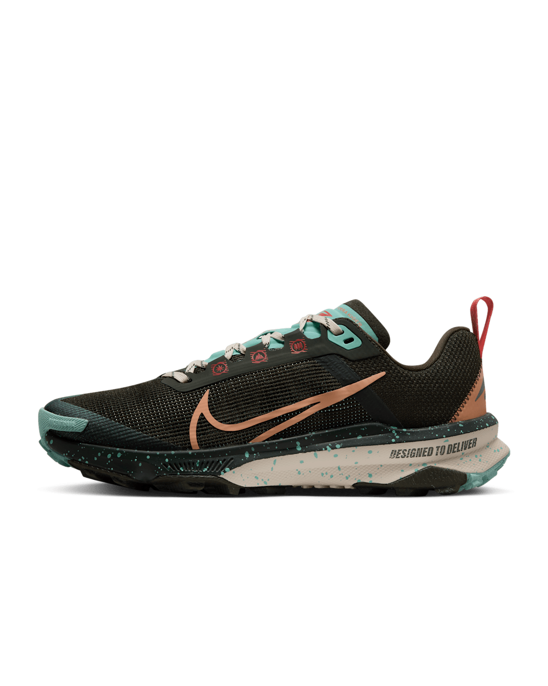 Nike Kiger 9 Women's Trail-Running Shoes - Sequoia/Emerald Rise/Guava Ice/Amber Brown