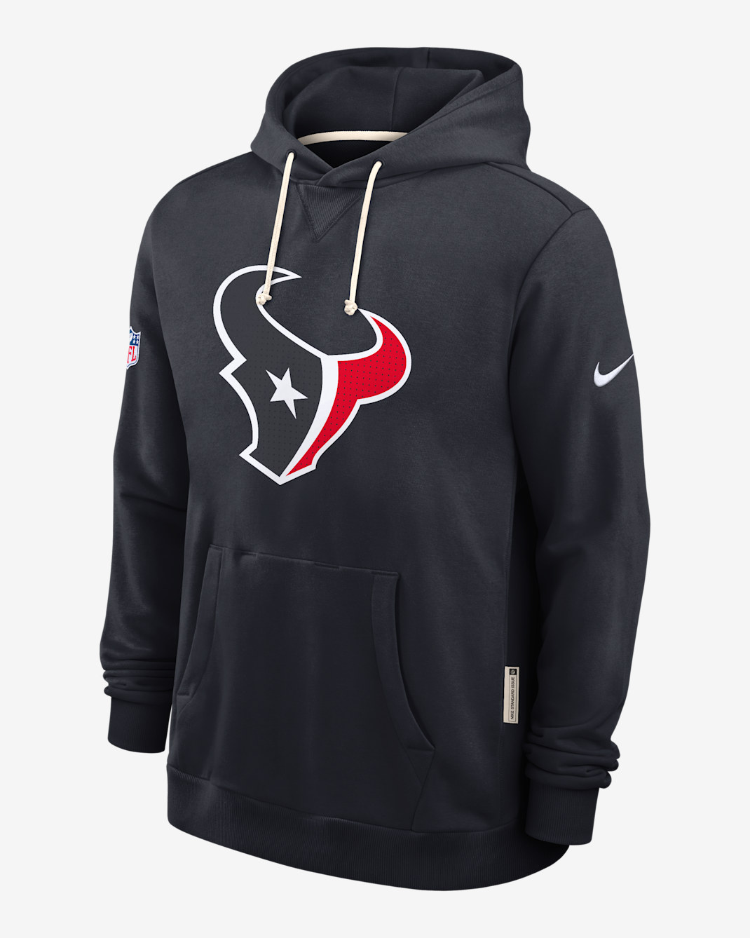 Sudadera con gorro sin cierre Nike Dri-FIT de la NFL para hombre Houston Texans Initial Home Sideline - Azul