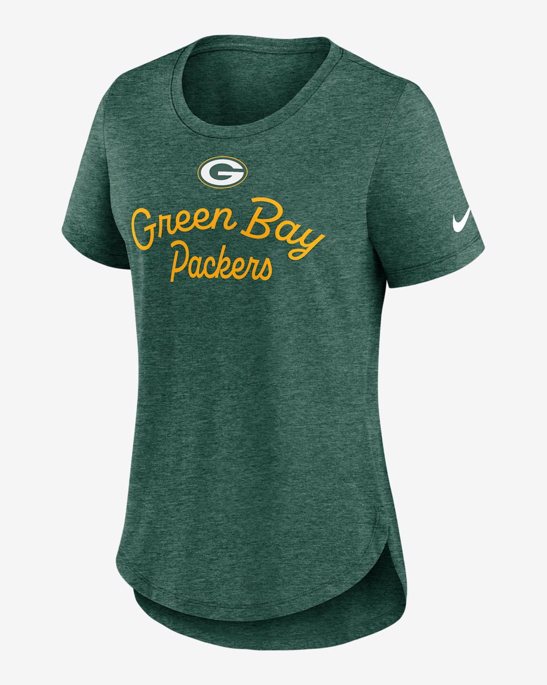 Green Bay Packers Script Women's Nike NFL T-Shirt - Green