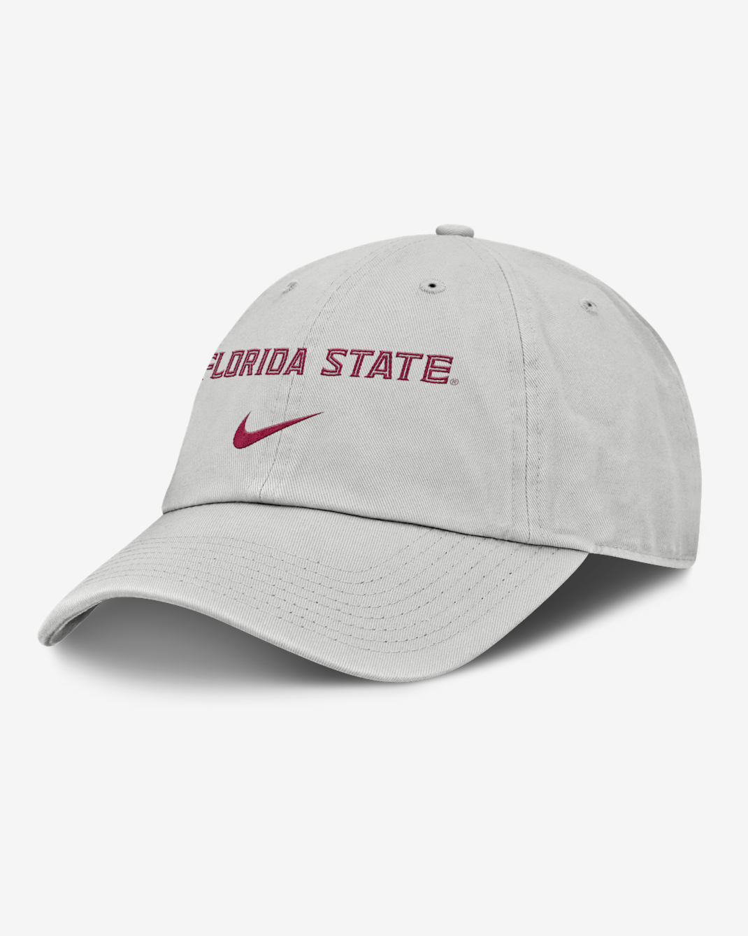 Gorra universitaria Nike ajustable para hombre Florida State Off-Field Club Gameday - Gris