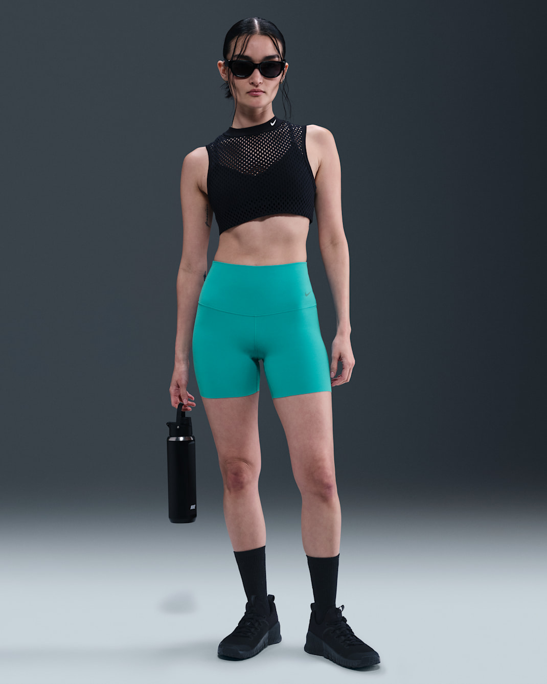 Nike Zenvy Women's High-Waisted 12.5cm (approx.) Biker Shorts - Dusty Cactus/Black