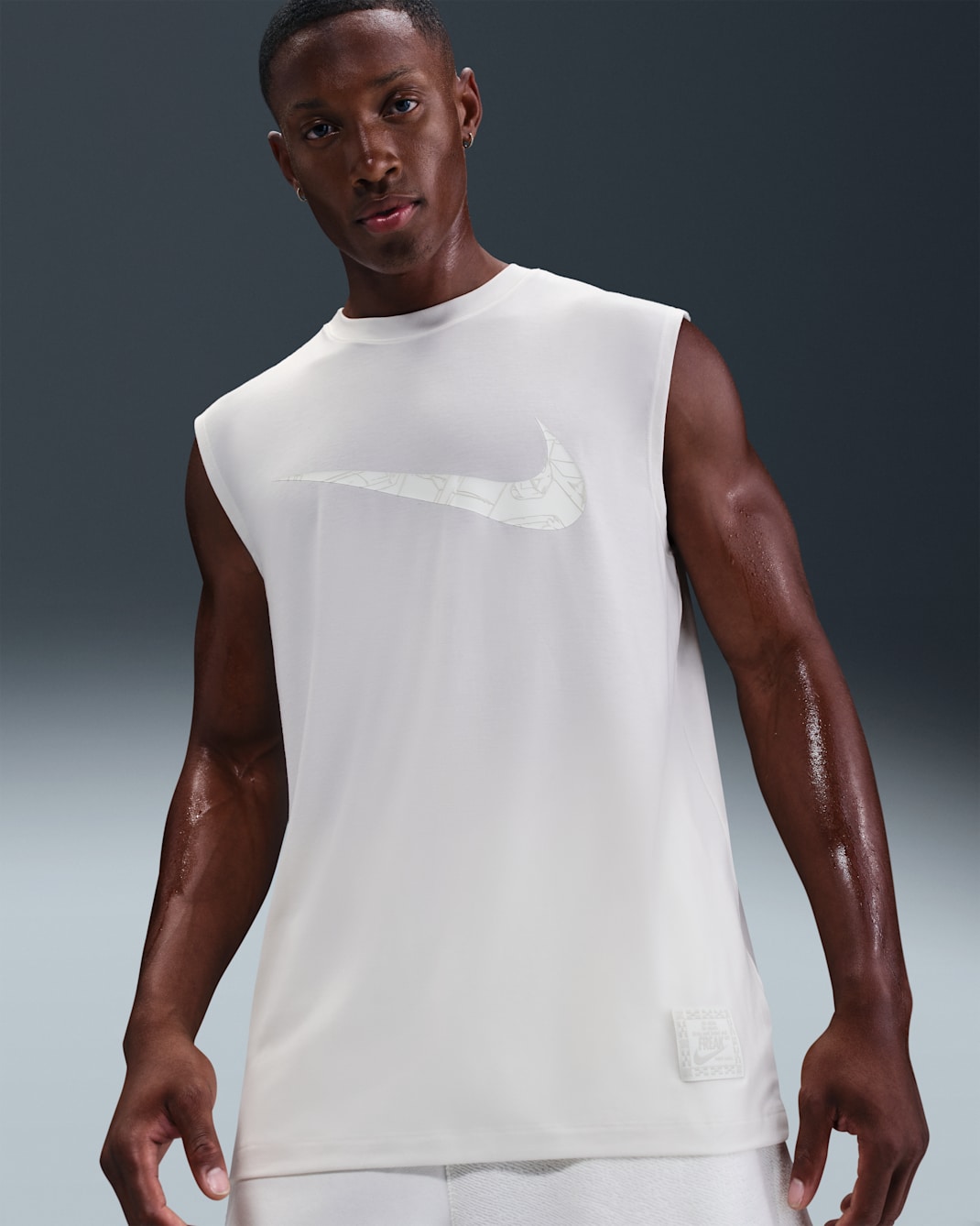 Playera de básquetbol Dri-FIT para hombre Giannis - Vela/Marrón verdoso claro
