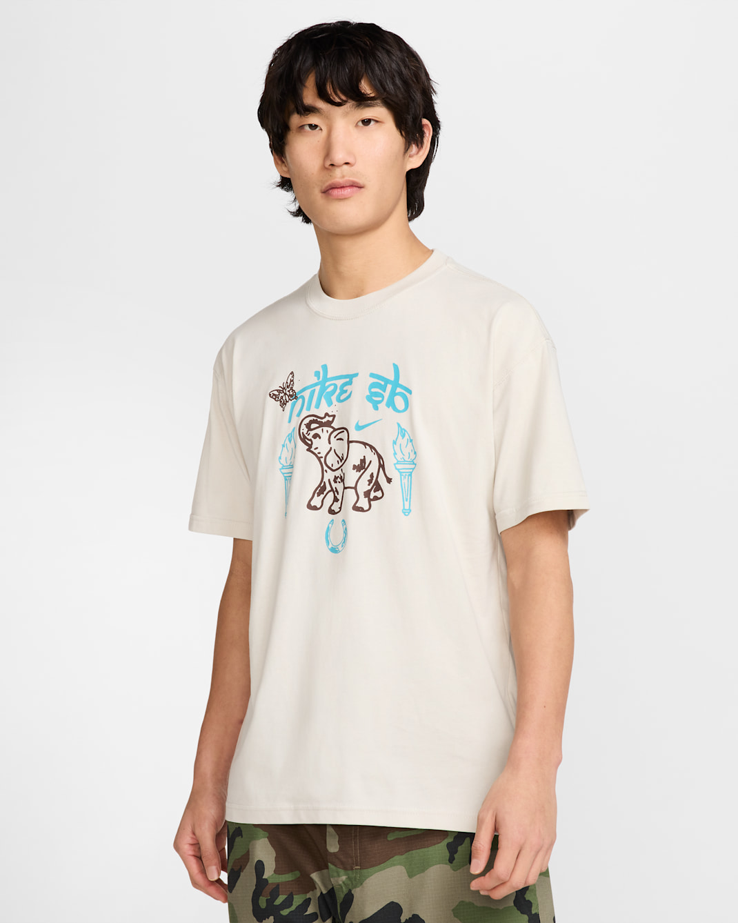 Nike SB Max90 Skate T-Shirt - Light Bone