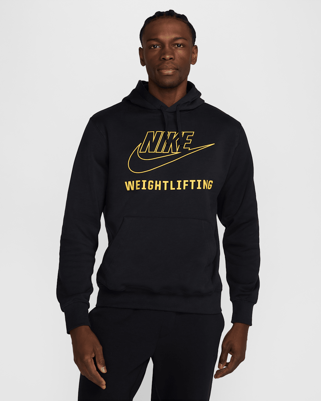 Nike Men's Weightlifting Pullover Hoodie - Black